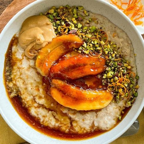 Karamelize Muzlu Porridge Tarifi
