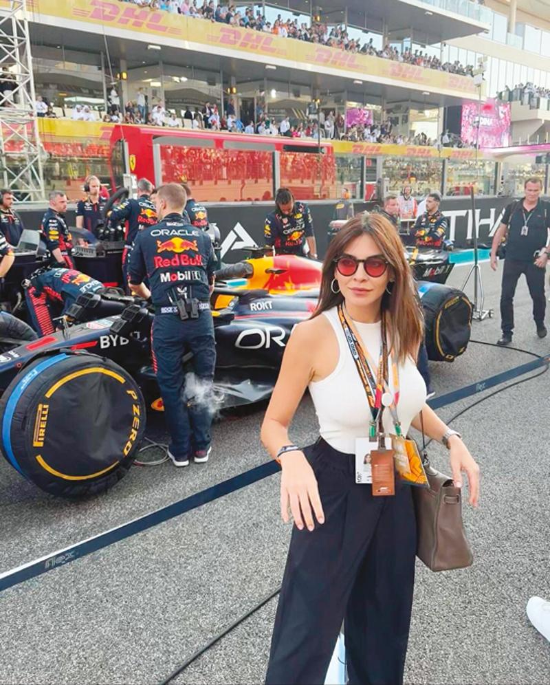 Ünlüler Formula 1 için Abu Dhabi Grand Prix'de