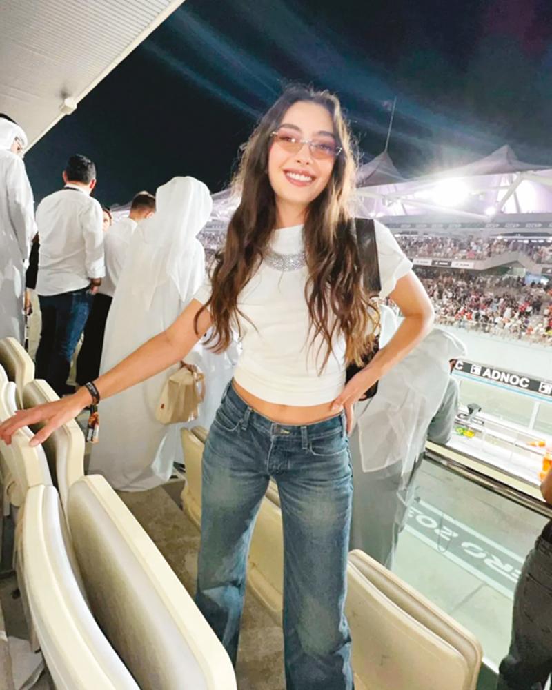 Ünlüler Formula 1 için Abu Dhabi Grand Prix'de