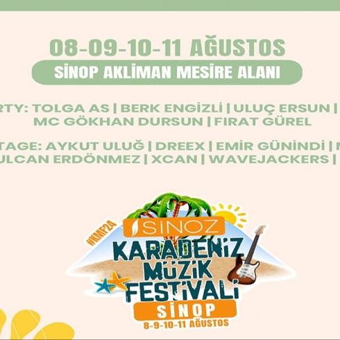 Sinoz Karadeniz Müzik Festivali Başlıyor