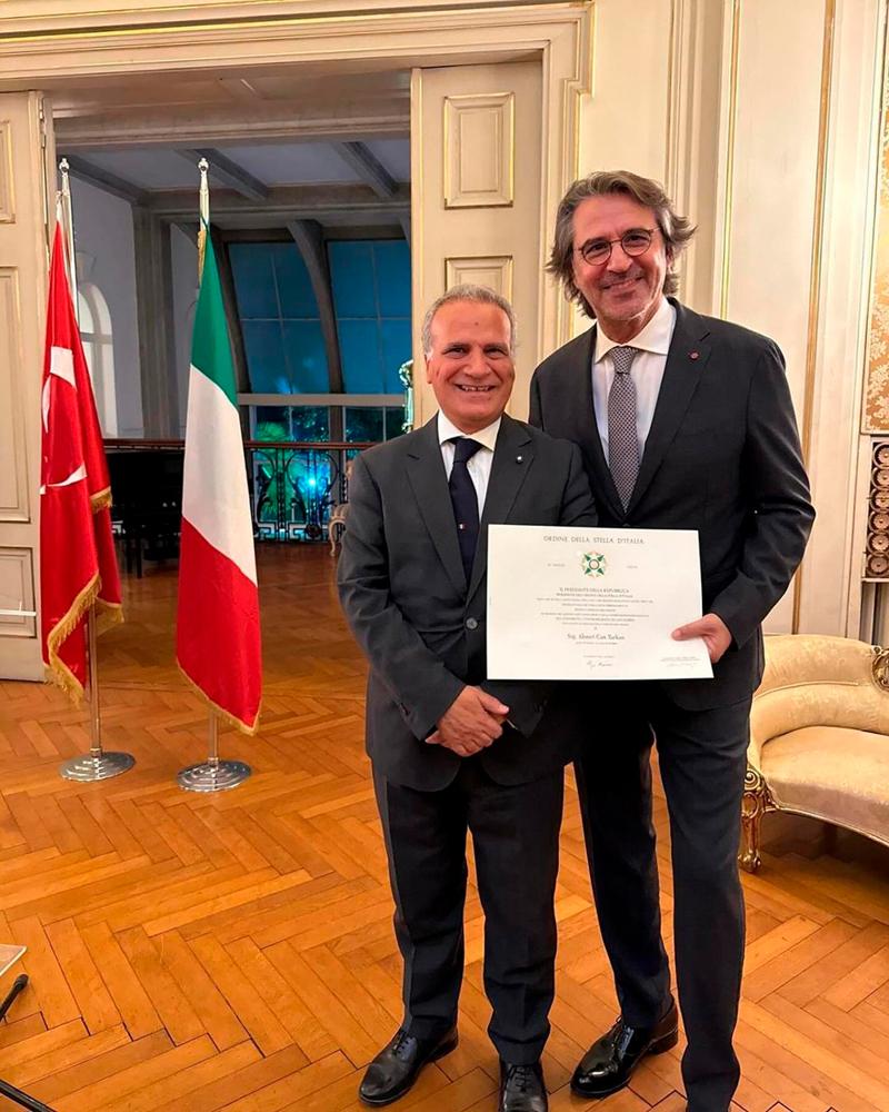 Ahmet Can Tarkan'a Devlet Nişanı Verildi