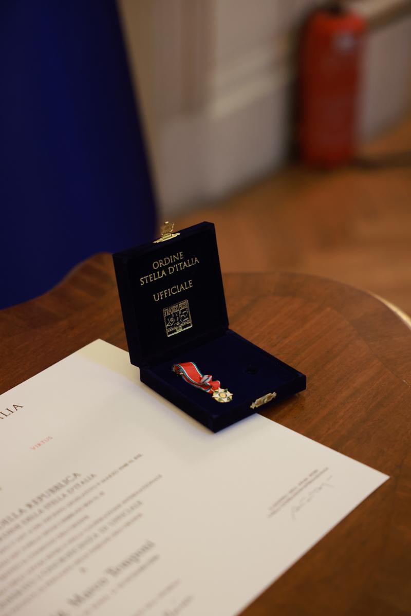 Marco Temponi'ye İtalya'dan Onur Nişanı