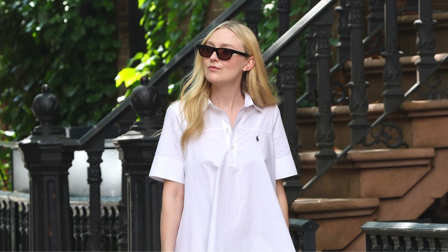 Dakota Fanning'den Manhattan Sokaklarında Zahmetsiz Yaz Stili