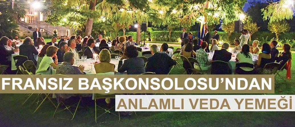 FRANSIZ BAŞKONSOLOSU’NDAN ANLAMLI VEDA YEMEĞİ 