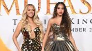 "Mufasa: Aslan Kral" Galası'nda Beyonce ve Blue Ivy'den Metalik Uyum