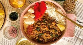 Bugün Ne Pişirsem? Köz Biberli ve Humuslu Mercimek Bowl Tarifi