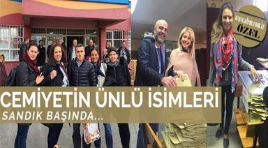 CEMİYETİN ÜNLÜ İSİMLERİ SANDIK BAŞINDA