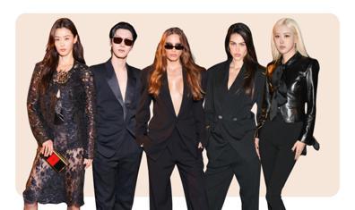Saint Laurent Defilesinde Ön Sıra Görünümleri