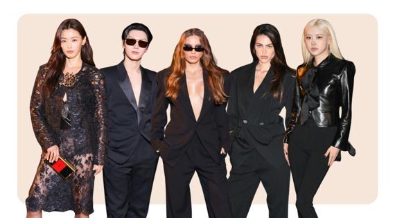 Saint Laurent Defilesinde Ön Sıra Görünümleri