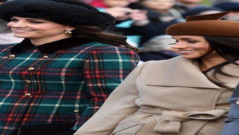 KATE MIDDLETON VE MEGHAN MARKLE AYNI KAREDE