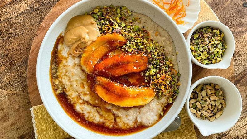 Karamelize Muzlu Porridge Tarifi