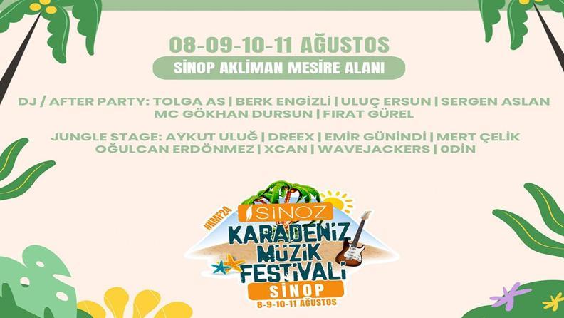 Sinoz Karadeniz Müzik Festivali Başlıyor