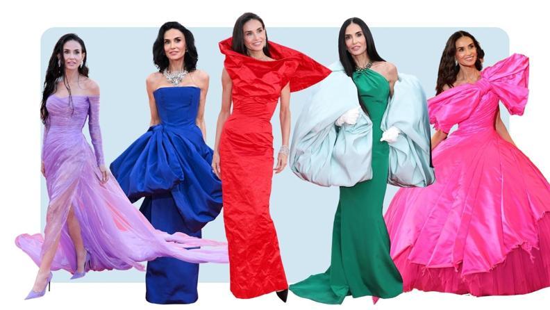 Demi Moore'dan 2026 Cannes Film Festivali'nde Stil Dersi